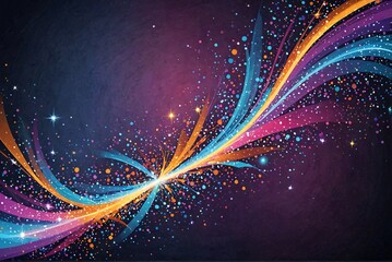 Starry Swirls - Abstract Rainbow Spectrum Background