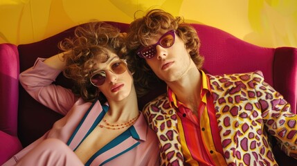 Fashion lifestyle 1960s and 1970s, era iconic clothing trends echoing the spirit of hippie fashion, a colorful journey through bohemian styles and countercultural expressions.