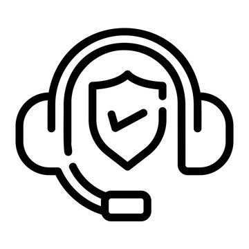 protection outline icon