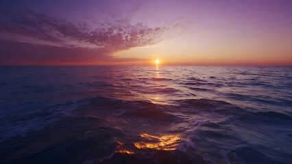 sunset over the sea