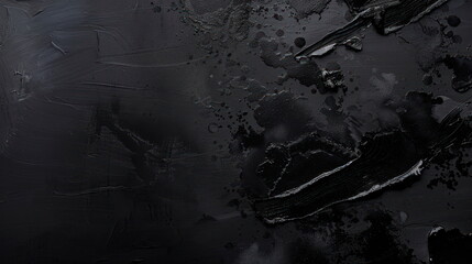 paint black color on black background, water color style - 796033741