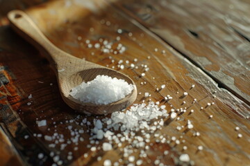 Salt is on the table for food