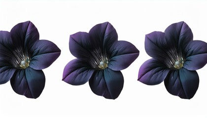 Wallpaper collection of flowers set up dark blue flowers isolated on background cutout pattern nature art color flower