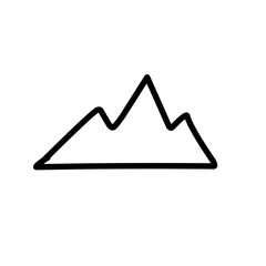 outline of the mountain