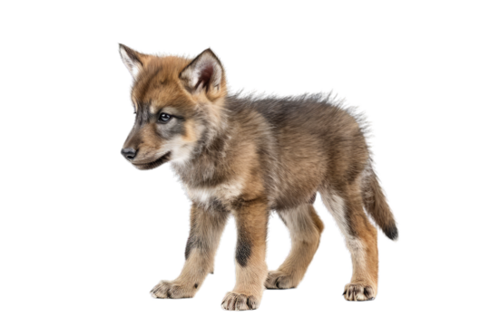 baby fox isolated