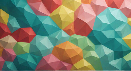 Fototapeta premium Hexagon Hues: Colorful Symmetry 