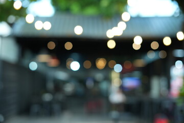 Blur image with cafe atmosphere