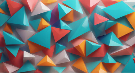 Obraz premium Polygonal Patterns: A Tapestry of Form 