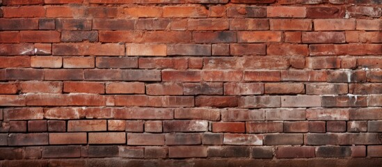 Naklejka premium a close up of a brick wall with a lot of bricks