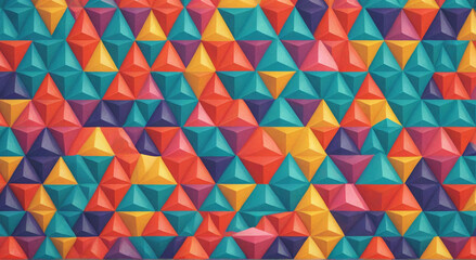 Fototapeta premium Polygonal Vistas: Patterns in Perspective