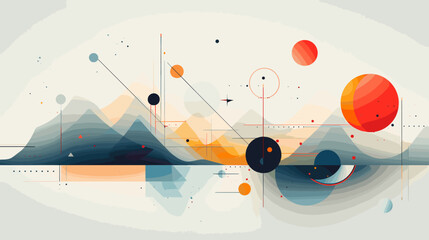 Concept vector illustration of presentation background.