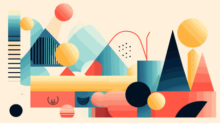 Concept vector illustration of presentation background.