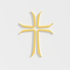 Obraz premium Christian cross. Religion concept illustration. 3D render