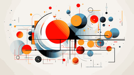 Obraz premium Concept vector illustration of presentation background.
