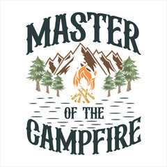 master of the campfire t-shirt design
