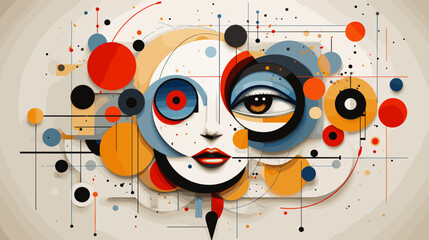 Obraz premium Concept vector illustration of presentation background.