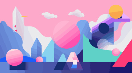 Concept vector illustration of presentation background.