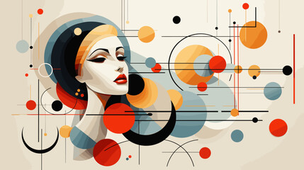 Concept vector illustration of presentation background.
