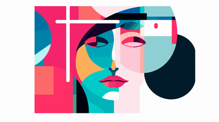 Concept vector illustration of presentation background.