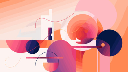 Concept vector illustration of presentation background.