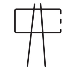 Chopstick Chinese Food Line Icon