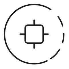 Coin Imlek Sen Line Icon © Blacker Studio