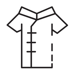 Fashion Male Shirt Line Icon