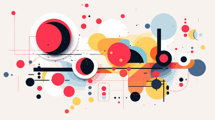 Obraz premium Concept vector illustration of presentation background.