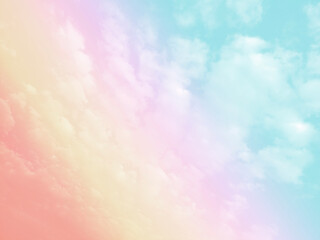 Sky and clouds in pastel tones for graphic design or wallpaper