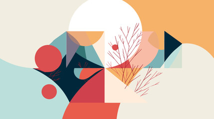 Concept vector illustration of presentation background.