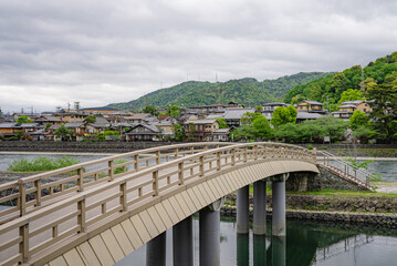 Traditional bridge in Kyoto, Japan