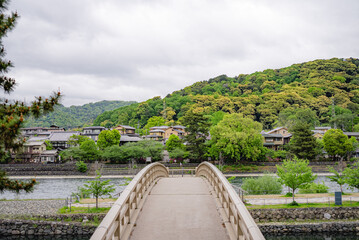 Traditional bridge in Kyoto, Japan