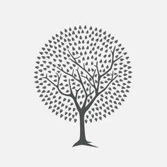 Naklejka premium circle tree shape