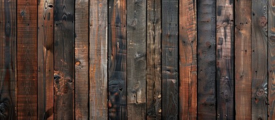 A wooden fence close up with a fire hydrant - Powered by Adobe