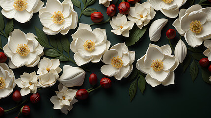 white frangipani flowers - obrazy, fototapety, plakaty