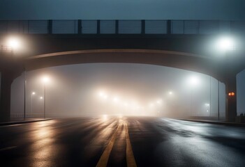'overpass foggy night viz road arch scenes cutout hq scene cut-out light environment composing...