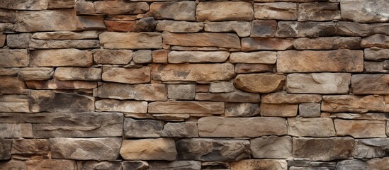 a close up of a stone wall with a lot of bricks
