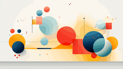 Obraz premium Concept vector illustration of presentation background.