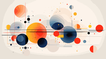 Obraz premium Concept vector illustration of presentation background.