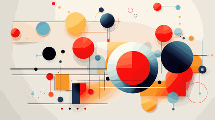 Obraz premium Concept vector illustration of presentation background.