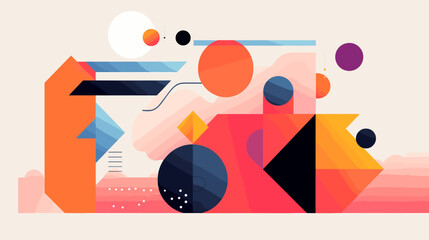 Concept vector illustration of presentation background.