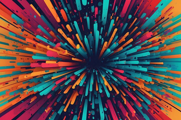 A colourful modern background in the style of a social network. Digital background design. Stream cover. Social media concept. Vector illustration design.