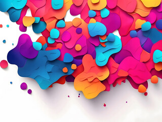 A colourful modern background in the style of a social network. Digital background design. Stream cover. Social media concept. Vector illustration design.