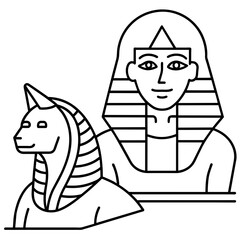 Best new cleopatra-sphinx-minimal-scene - Vector - Vector art - Vector illustration - Vector design - Latest Vector - Ultimate Vector - Premium Vector - Vector pro - Premium illustration
