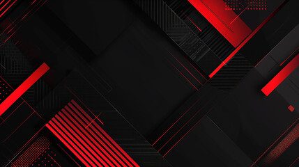 abstract black, red background with diagonal square lines design. elegant black background with shiny red lines. 