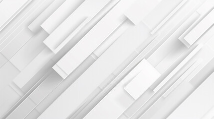 abstract 3d square white technology communication concept background. Random shifted white cube square boxes block background wallpaper banner with copy space.