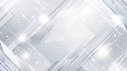 Modern white and light grey square overlapped pattern on background with shadow. white background. Minimal geometric white light background abstract design. Elegant white and grey Background.