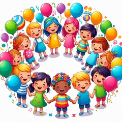 Fototapeta premium Toys, Children's Day, Happy Children's Day