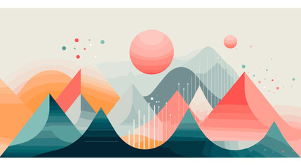 Concept vector illustration of presentation background.