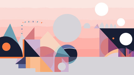 Obraz premium Concept vector illustration of presentation background.